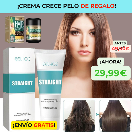 Crema Alisadora HAIRGLOW + crema crece pelo de jengibre de regalo